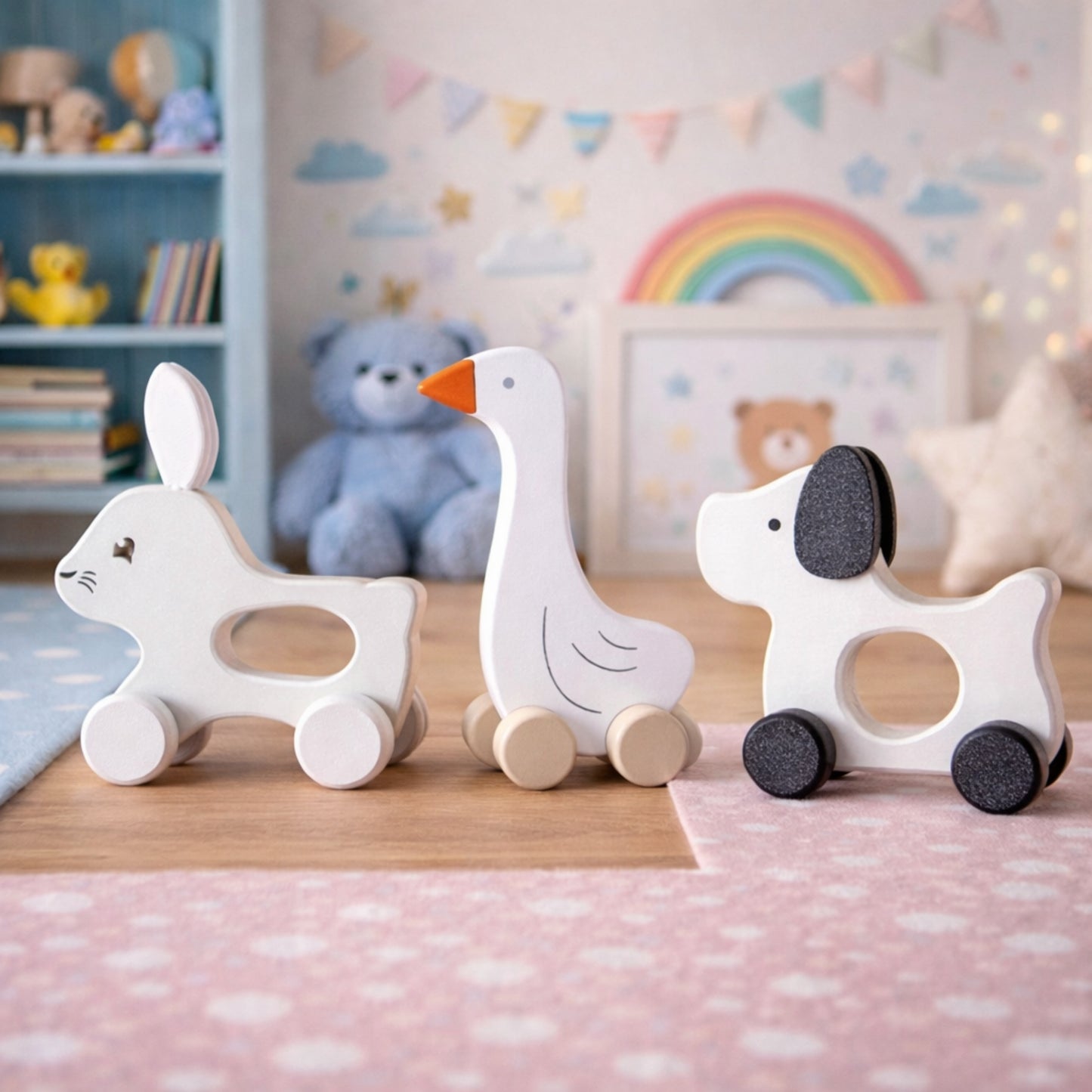 Zuukids Tekerlekli Şirin Arabalar (3'lü Set)