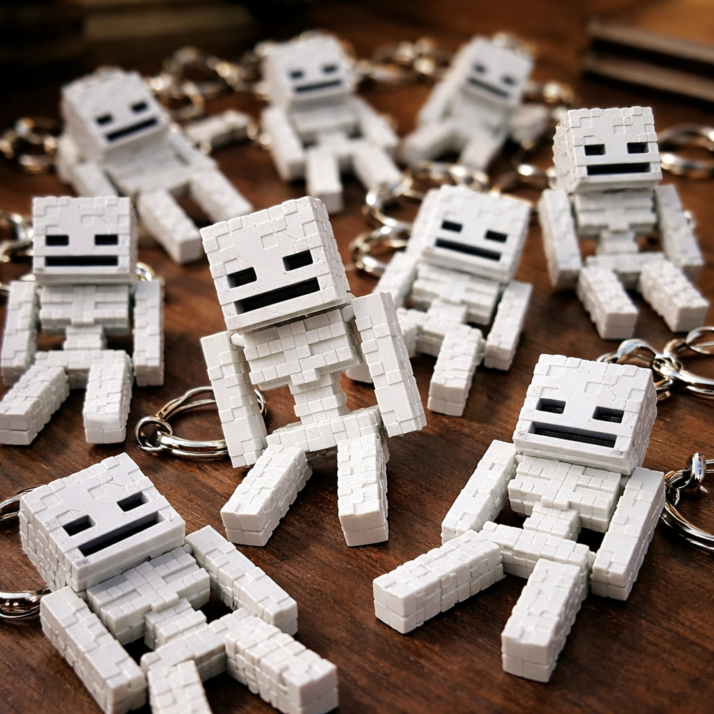 Zuutoptan Minecraft Skeleton Anahtarlık (20 Adet)