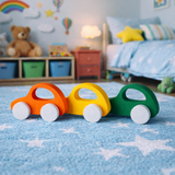 Zuukids Tekerlekli Oyuncak Araba (3'lü Set)