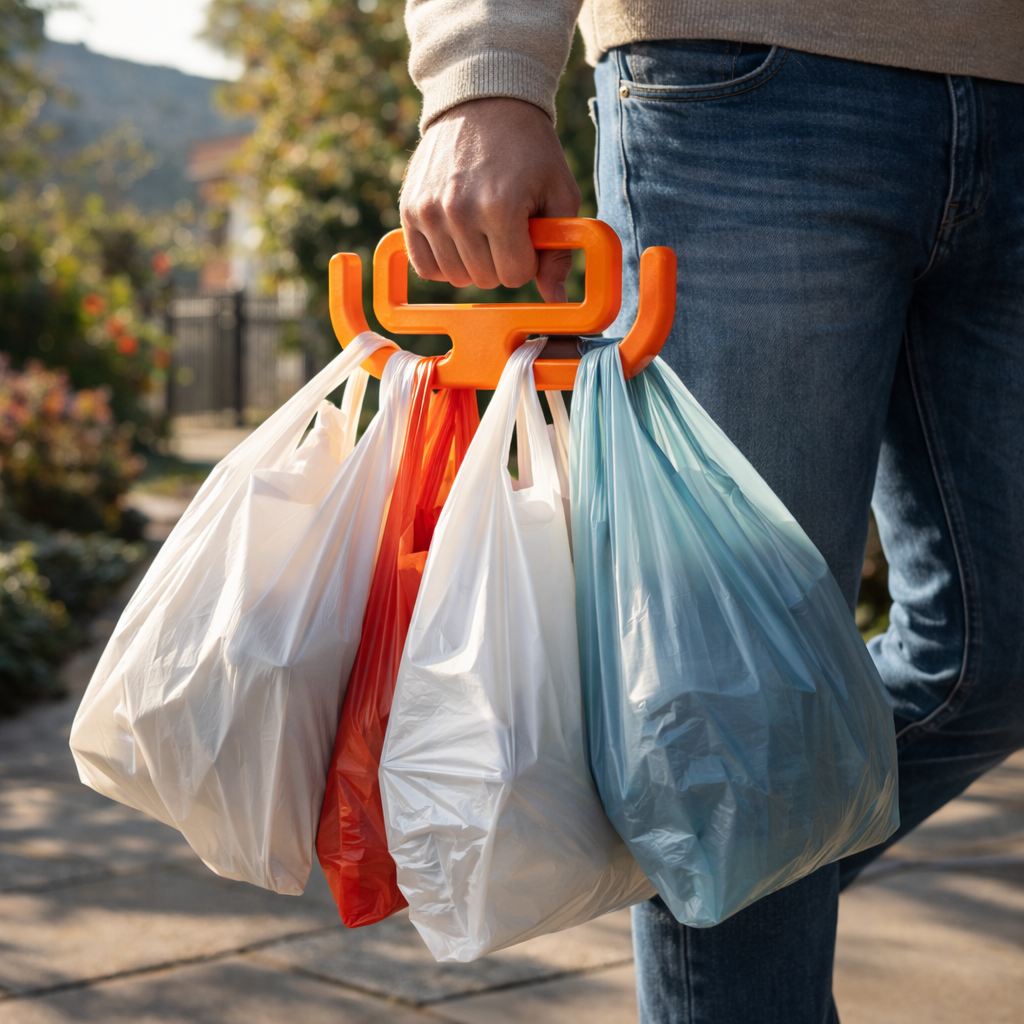 Zuulife Ergonomik Poşet Taşıma Aparatı & Çok Amaçlı Güçlü Yük Taşıyıcı
