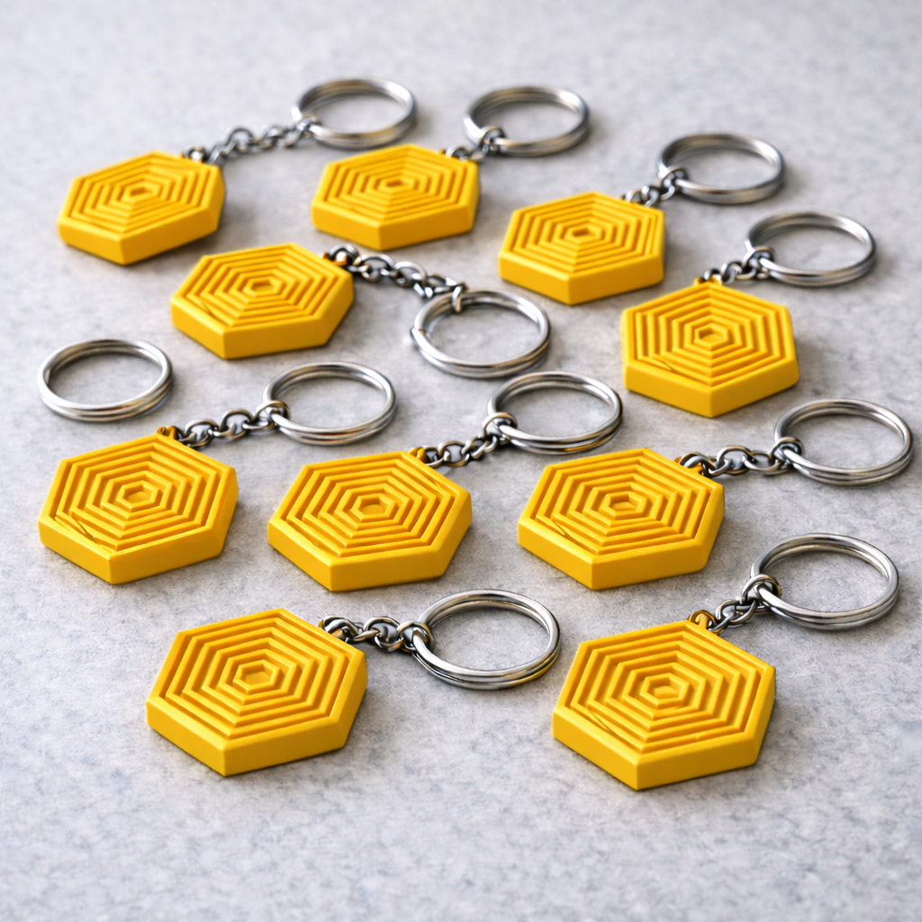 Zuutoptan Hexagon Anahtarlık (20 Adet)